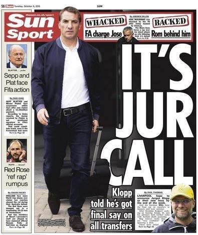 The Sun back page