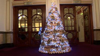 Ballet shoe Christmas tree