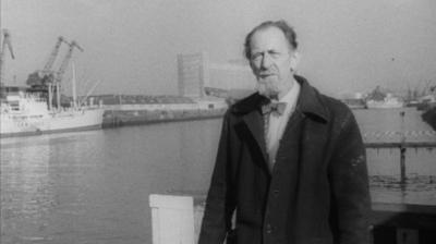 Fyfe Robertson stands in front of the River Clyde