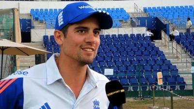 Pakistan v England: Alastair Cook on unbeaten 168