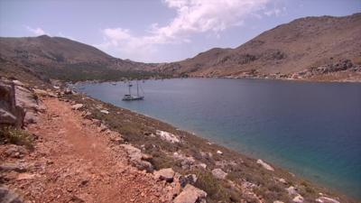 A view of the coastal path near where Michael Mosley was last seen