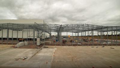 East Midlands Gateway under construction