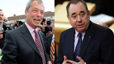 Nigel Farage and Alex Salmond