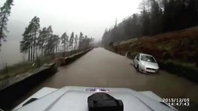 'Dashcam' footage, Langdale Ambleside Mountain Rescue