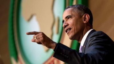 Barack Obama delivers remarks at the African Union in Addis Ababa