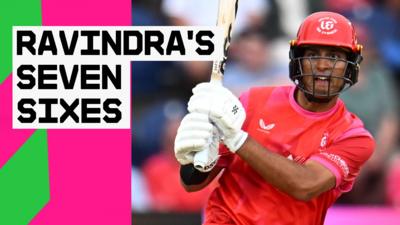 Rachin Ravindra batting 