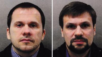 Alexander Petrov (left) and Ruslan Boshirov are not thought to be their real names