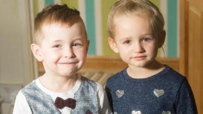 Harvey and his classmate Aniya