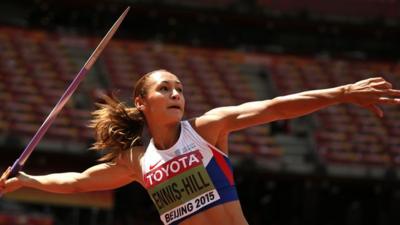 Jessica Ennis-Hill in World Championship heptathlon lead after six events