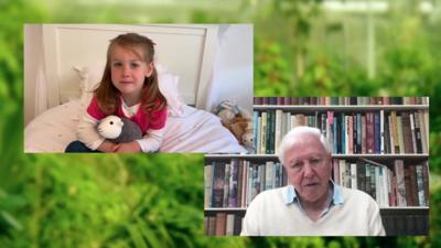 David Attenborough is asked questions by children