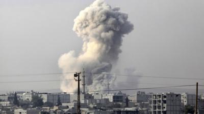 An explosion in Syria