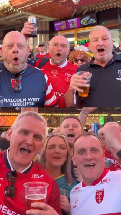 Hull KR fans in Las Vegas