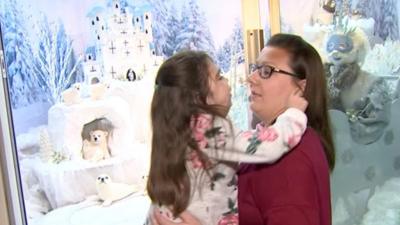 A five-year-old's family turned a conservatory into a mini Lapland when she was too ill to go there.