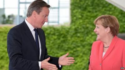 David Cameron, Angela Merkel