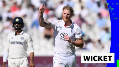 Ben Stokes celebrates a wicket