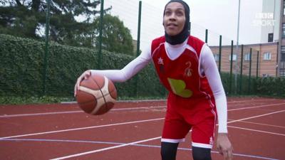 Asma Elbadawi of Bradford Cobras basketball club