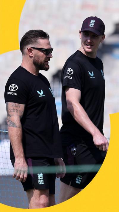 Brendon McCullum and Harry Brook 