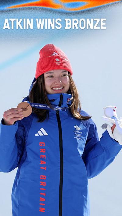 Zoe Atkin with her bronze medal