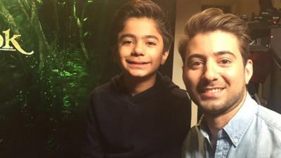 Ricky with Jungle Book star Neel Sethi