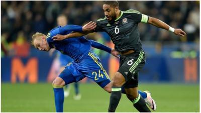 Ashley Williams tackles the Ukraine