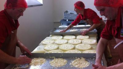 Cheesemakers at work