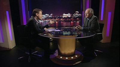 Philip Pullman (right) and Jonathan Freedland