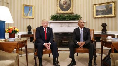 Donald Trump meets Obama