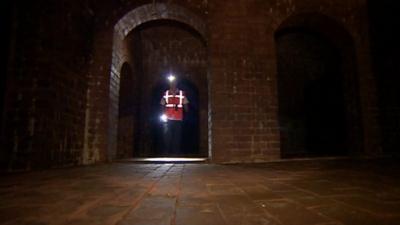 The Victorian reservoir underneath a city.