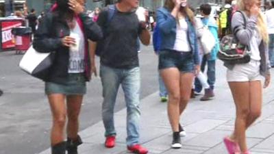 People wearing shorts