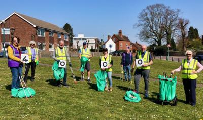 The litter pickers have filled 4,000 bags