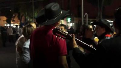 Musician in Mexico City on 14 September 2018