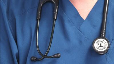 File photograph of a doctor at the Royal Liverpool University Hospital.