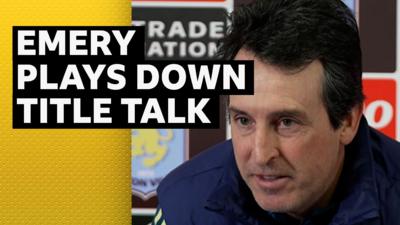 Aston Villa boss Unai Emery