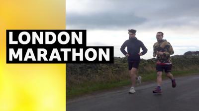 Atheletes training for London Marathon