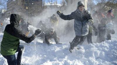 snowball fight