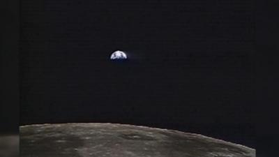 earthrise from moon