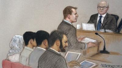 Court sketch of teenage boy held over Australia terror plot