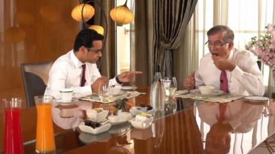 Niranjan Hiranandani speaks to the BBC's Sameer Hashmi over breakfast