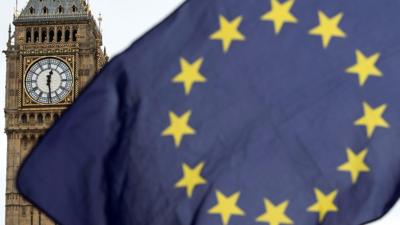 Big Ben and EU flag