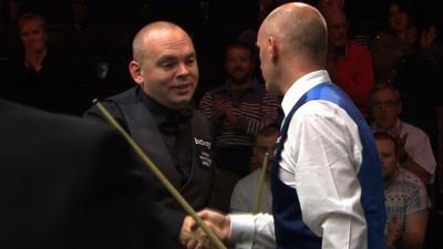 World snooker champion Stuart Bingham is knocked out of the UK Snooker Championships in York, losing 6-3 to Peter Ebdon in the third round