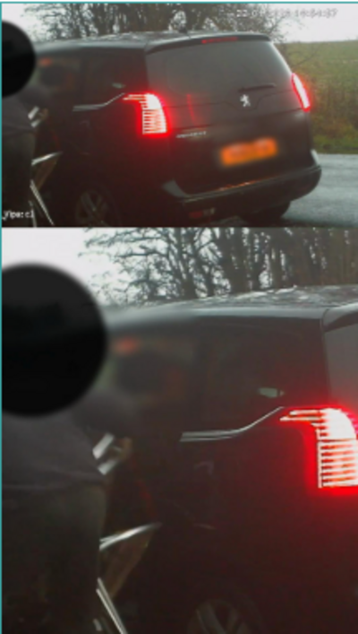 A man flytipping out of the back of his car