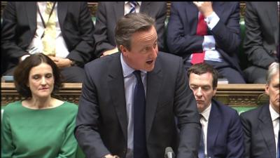 David Cameron at PMQs