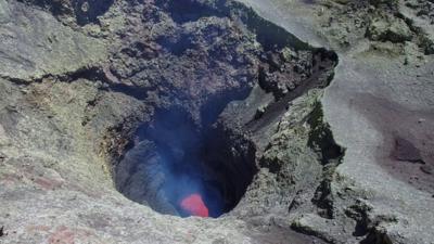Villarica Volcano lava lake (c) Trail by Fire team