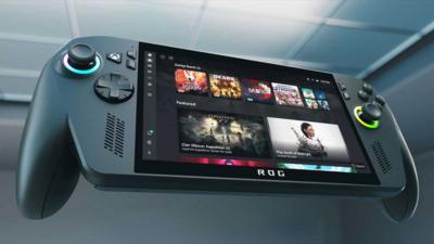 The Xbox Rog Ally has a large screen with half a controller either side of it - visually very similar to the Nintendo Switch 2 or the Steam Deck.