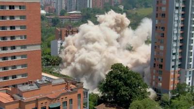 Demolished building