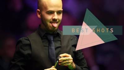 Luca Brecel in action