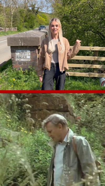 A composite image of Sir David Attenborough and BBC reporter Ruby Clarke