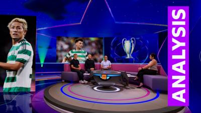 BBC Sport pundit Pat Nevin analysis on Celtic's left-hand-side partnership Daizen Maeda & Kieran Tierney in Champions League play-off draw with Kairat