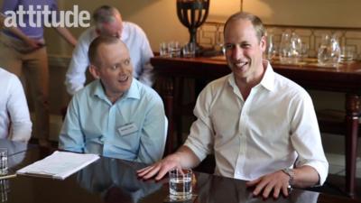 Prince William at Attitude meeting in Kensington Palace