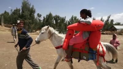 Woman on horse